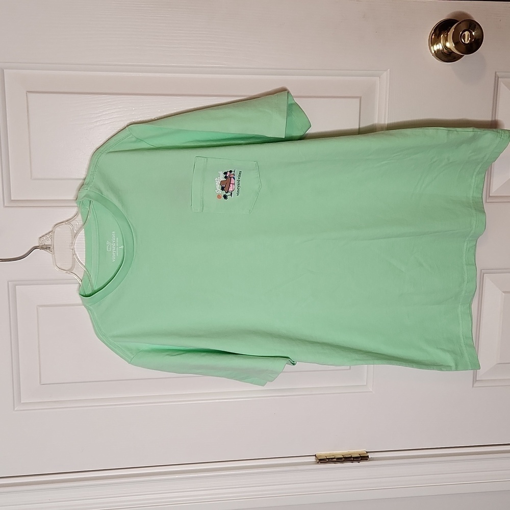 Vineyard Vines Boys' Spring Break Whale Short-Sleeve Pocket Tee Size L NWT